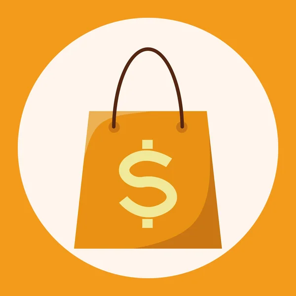 Shopping väska tema element ikonen element — Stock vektor