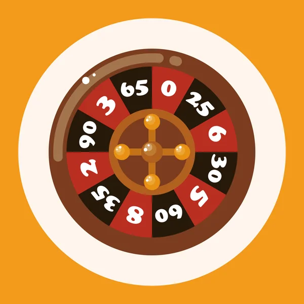 Casino ruleta tema elementos icono elemento — Vector de stock