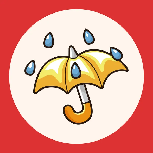 Элемент иконки элементов зонтика — стоковый вектор