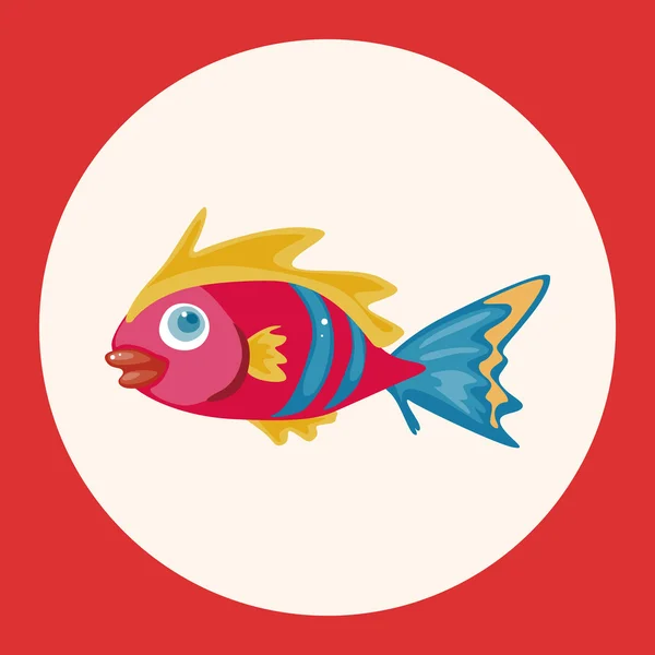 Ryby tematu elementy ikony elementu — Wektor stockowy