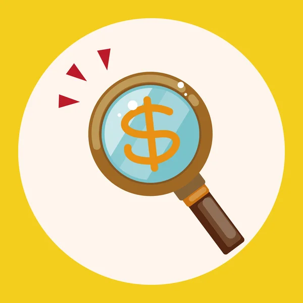 Símbolo financeiro elemento ícone elementos de tema —  Vetores de Stock