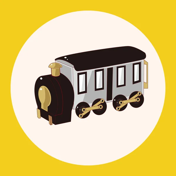Transporte trem tema elementos ícone elemento — Vetor de Stock