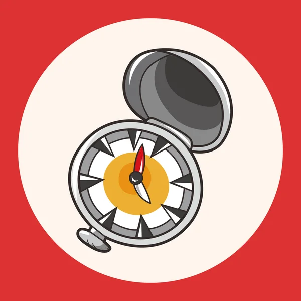 Elemento icono de elementos de tema brújula pirata — Vector de stock