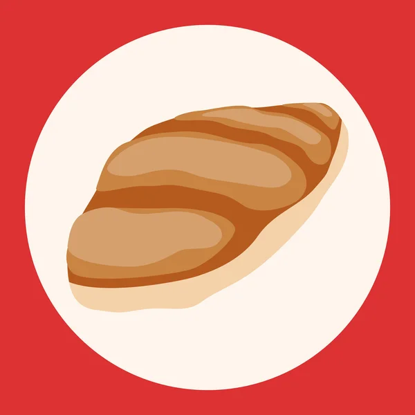 Chleb tematu elementy ikony elementu — Wektor stockowy