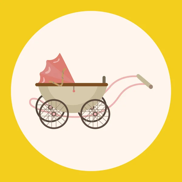 Baby carriages theme elements icon element — Stock Vector