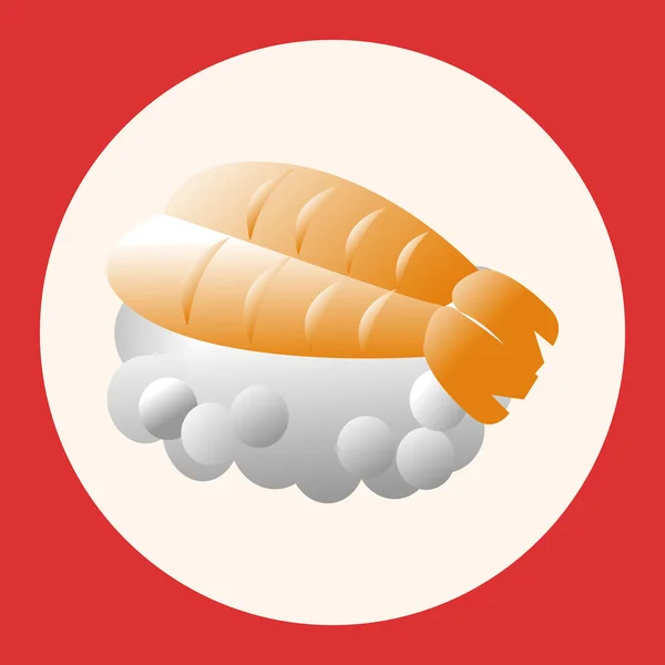 Comida japonesa sushi elemento tema ícone — Vetor de Stock
