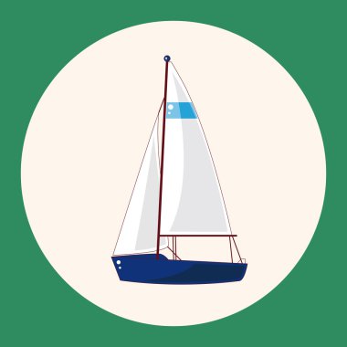 Ulaşım tekne Tema öğeleri simge öğesi