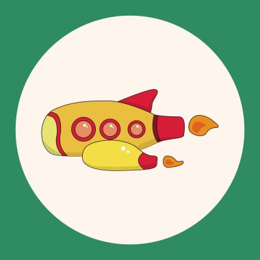 Uzay gemisi Tema öğeleri vektör, eps simgesi öğesi