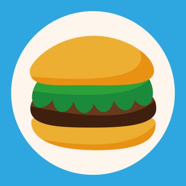 hızlı yiyecek hamburger Tema öğeleri simge öğesi