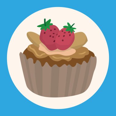 Dekorasyon kek Tema öğeleri vektör, eps10 simgesi öğesi