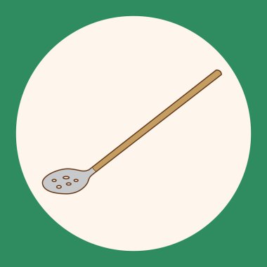 Bahçe küreği simgesi öğesi