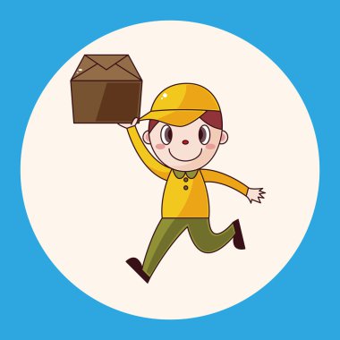 teslimatçı Tema öğeleri vektör, eps simgesi öğesi