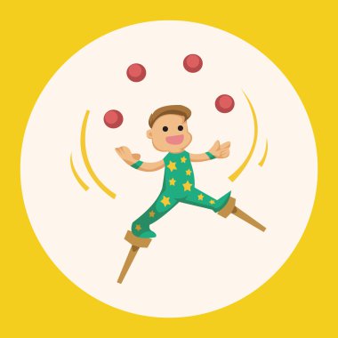 sirk tema hokkabaz öğeleri simge öğesi