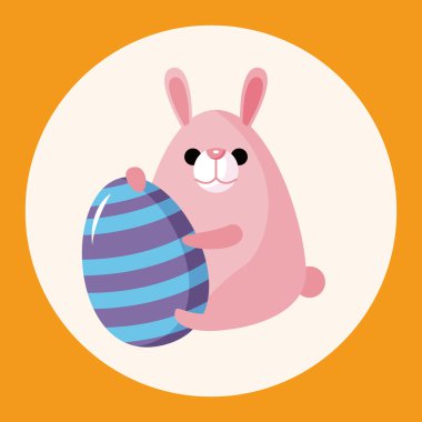 Paskalya tavşanı Tema eleman vektör, eps simgesi öğesi