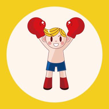 boksör Tema öğeleri simge öğesi