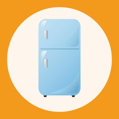 Ev aletleri Tema buzdolabı öğeleri simge öğesi