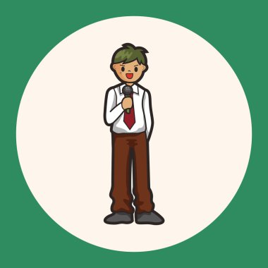 Muhabir ve Fotoğrafçı Tema öğeleri vektör eps simgesi öğesi