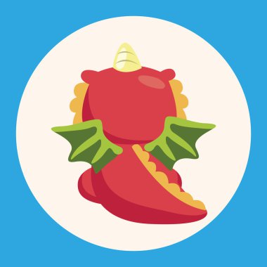 ejderha Tema öğeleri vektör, eps simgesi öğesi