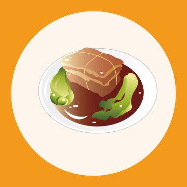 Çin yemeği Tema öğeleri simge öğesi