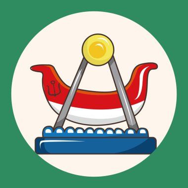 Eğlence Parkı İmkanları Tema öğeleri simge öğesi