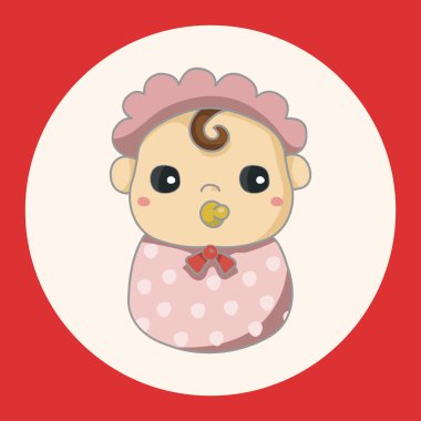 kişi karakter bebek Tema öğeleri simge öğesi