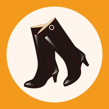 Ayakkabı çizme stil tema öğeleri simge öğesi