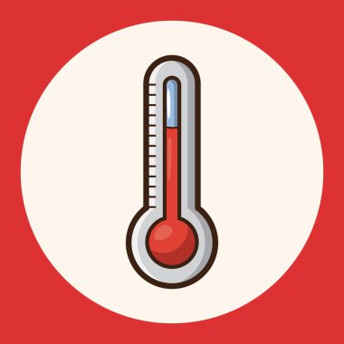 Termometre Tema öğeleri simge öğesi