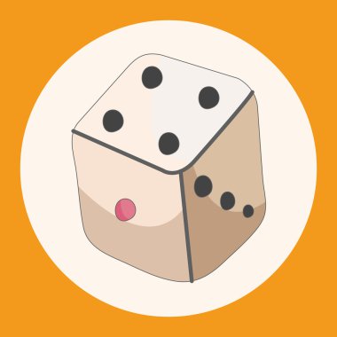 Casino dice Tema öğeleri simge öğesi