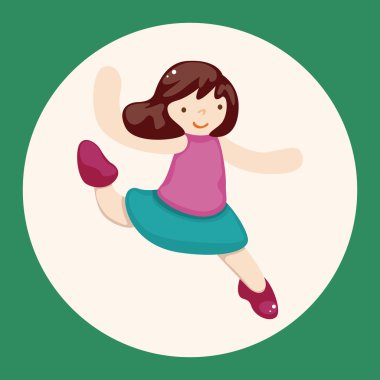 dansçı Tema öğeleri simge öğesi