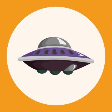 UFO Tema öğeleri simge öğesi
