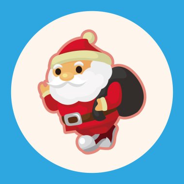 Noel Baba Tema öğeleri simge öğesi