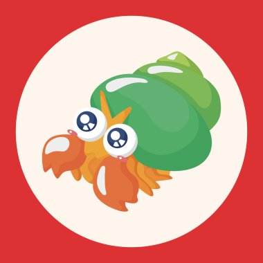 Deniz hayvan Yalnızcıl Yengeç çizgi film Tema öğeleri simge öğesi