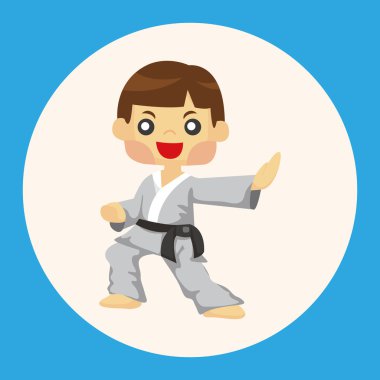 Taekwondo Tema öğeleri simge öğesi
