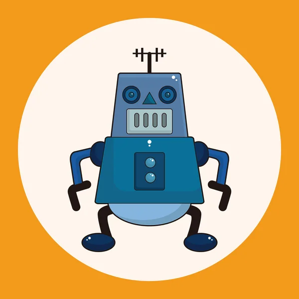 Robot theme elements vector,eps icon element — Stock Vector