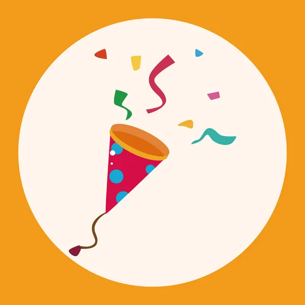 Geburtstag Ribbon Theme Elemente Symbol-Element — Stockvektor