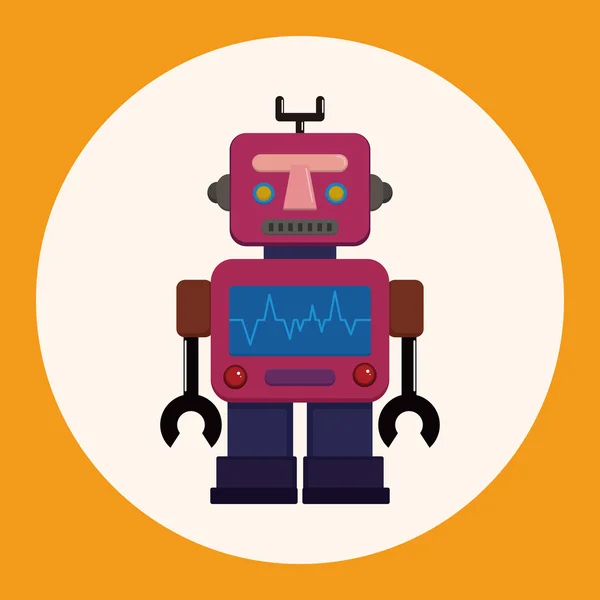 Robot thema elementen pictogram element — Stockvector