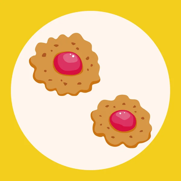 Ikona element cookie téma prvky — Stockový vektor