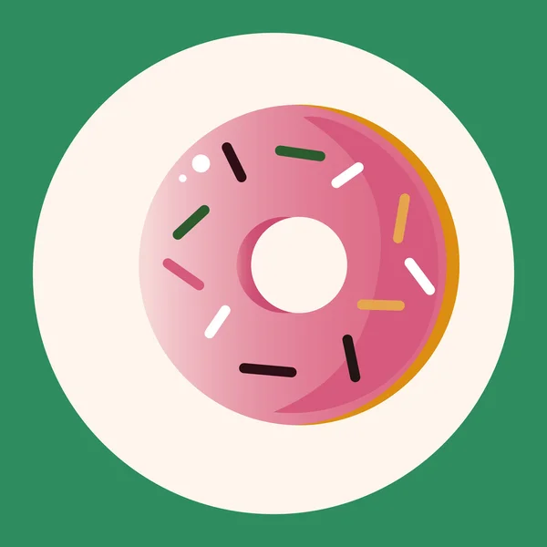 Donut theme elements icon element — Stock Vector