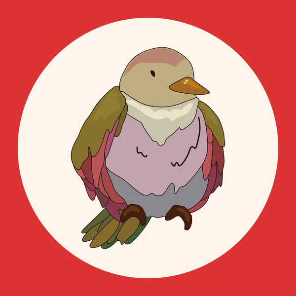 Pássaro desenho animado tema elementos vetor, elemento de ícone eps —  Vetores de Stock