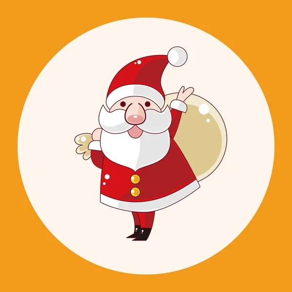 Santa claus elemento icono de elementos temáticos — Archivo Imágenes Vectoriales