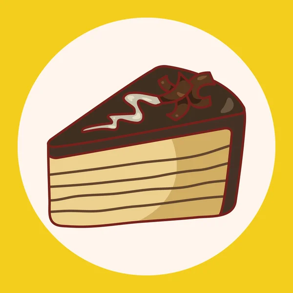 Dekoracja ciasto tematu elementy ikony elementu — Wektor stockowy
