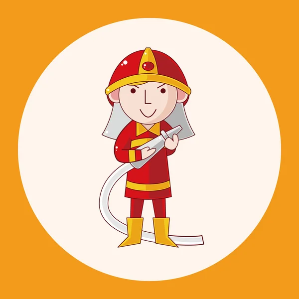 Fireman theme elements icon element — Stock Vector