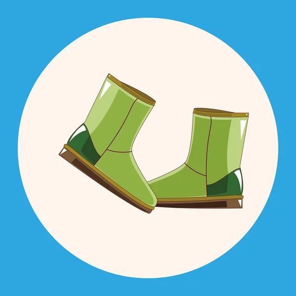 Schoenen boot stijlelement thema elementen pictogram — Stockvector