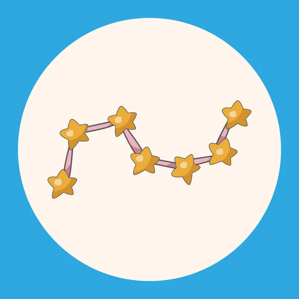 Element ikona elementy gwiazda tematu przestrzeni — Wektor stockowy