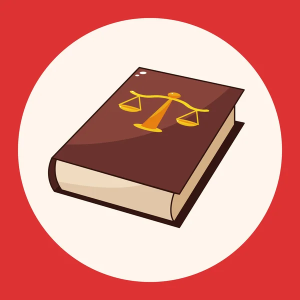 Элемент иконки элементов книги права — стоковый вектор