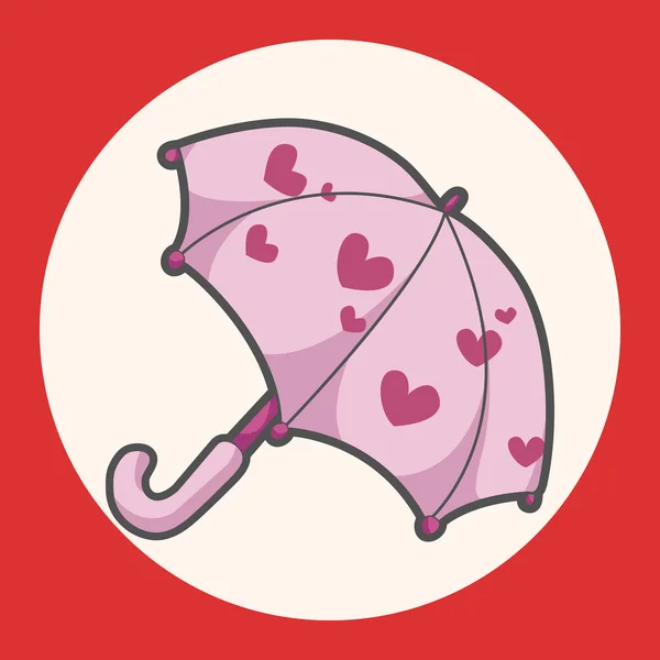 Elementos de tema guarda-chuva elemento ícone — Vetor de Stock