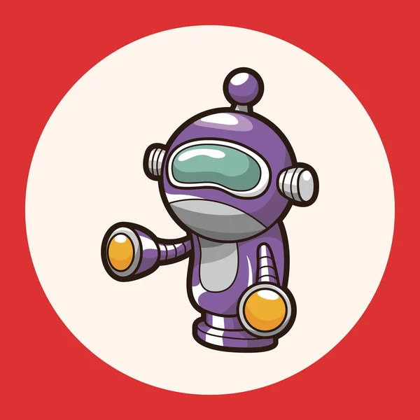 Robot tema elementos icono elemento — Archivo Imágenes Vectoriales