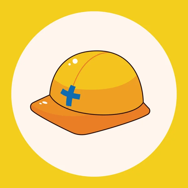 Elementos de tema capacete de segurança elemento ícone —  Vetores de Stock