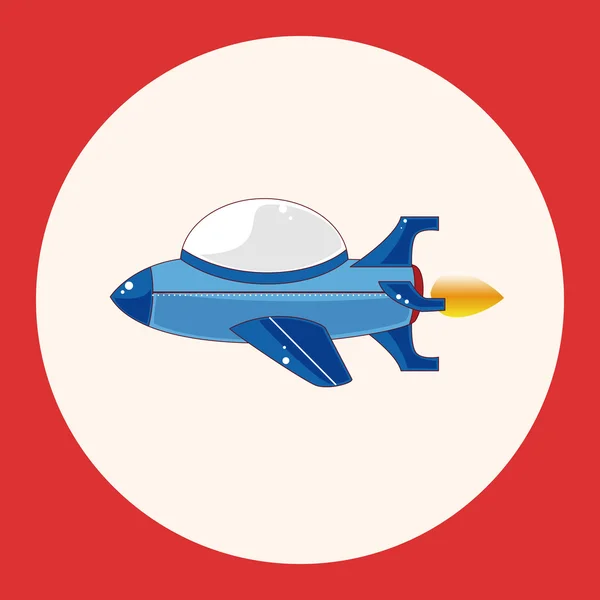 Elementos de tema nave espacial elemento icono — Vector de stock