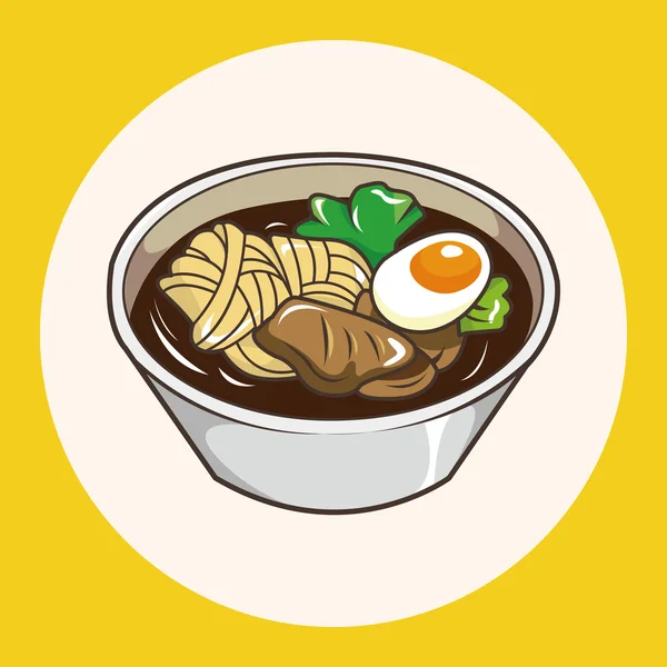 Éléments de thème alimentaire japonais élément icône — Image vectorielle